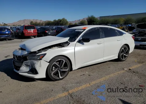 2021 Honda Accord Sport из США, поврежденный, VIN 1HGCV1F3XMA045079